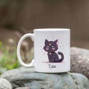 Sailor Moon Luna White Ceramic Coffee Mug
